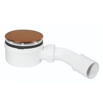 Žemas dušo padėklo sifonas su viršutinio valymo funkcija, auksinis, HC2730LGPN-PB