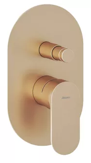 Potinkinis vonios/dušo maišytuvas Ravak Eleganta, aukso, X070372