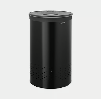 Skalbinių dėžė Brabantia 60 L, Matt Black, 242380