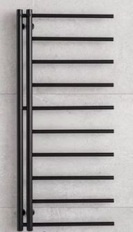 Rankšluosčių džiovintuvas PMH Apollo 50x114 cm, juoda strukturinė, dešinė, AP1BL