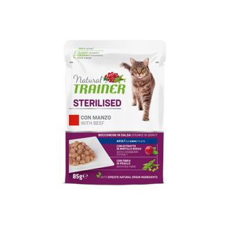 NT Cat Sterilised Beef konservai katėms su jautiena 85g 12vnt, 925722