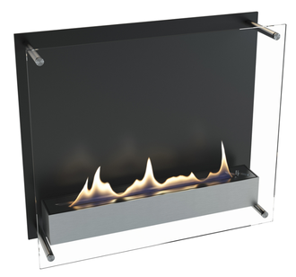 Bio židinys Ebios-fire Cambridge 600, juodas, 38 m², 3,8 kW