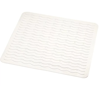 Neslystantis vonios kilimėlis Ridder Playa baltas, 54x54cm, 68401