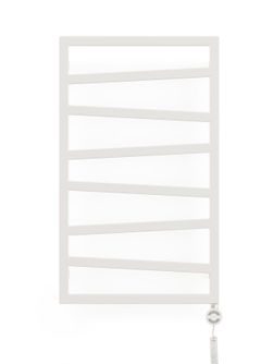 Elektrinis rankšluosčių džiovintuvas Terma ZigZag, soft 9016 baltas, 50 cm x 83.5 cm, 300 W, dešininis, pilnai paruoštas naudojimui