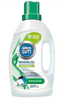 Eco švelnus skalbimo gelis, universalus AllesGUT, 1L, 0394