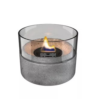 CAFE 14 Lava stalo židinys, pilkas, naudojamas Tenderfuel skystis