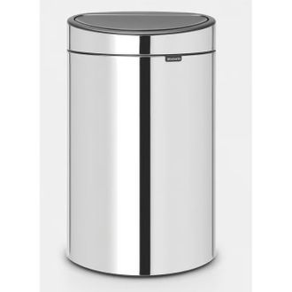 Šiukšlių dėžė Brabantia Bo Touch Bin 40L, Brilliant Steel, 112881