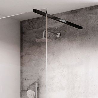 Laikiklis nuo stiklo iki sienos Ravak W SET-90 dušo kabinai Walk-in Double Wall, juodas GWD010003018