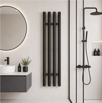Rankšluosčių džiovintuvas Očenašek 4TT 31×130 cm, juodas, 8 kabliukai