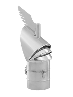 Atveriamas besisukantis gaubtas kaminui Rotowent Dragon RO250CH-DR-B
