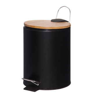 Šiuškliadėžė Woody 4Living, 3 L, juoda, 25449