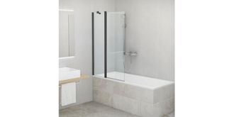 Dušo sienelė Roth Cariba Line CI BAF 100 cm, juodi prof, skaidrus stiklas