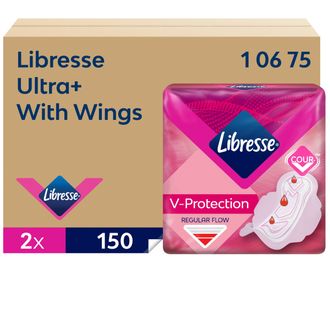 Higieniniai paketai su sparneliais Libresse Ultra Plus 2x150 vnt, 10675
