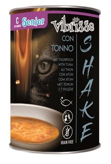 VIBRISSE Shake kokteilis senoms katėms su tunu 135g 12vnt, C1018670