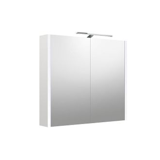 Veidrodinė spintelė su apšvietimu Kame Urban, LED, IP44, balta matinė, 80 cm, 2002512
