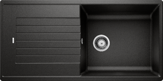 Silgranitinė plautuvė BLANCO ZIA XL 6 S SILG PDUR Juoda O.AF