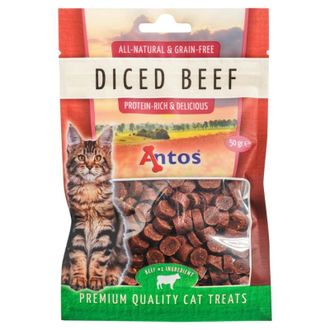 ANTOS Diced Beef skanėstai katėms su jautiena 50g (12), 20586P