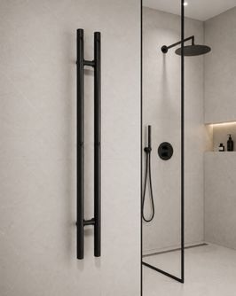 Rankšluosčių džiovintuvas Očenašek 2TT 13x130 cm, juodas, 4 kabliukai