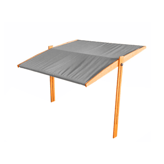 Impregnuotas smėliadėžės stogelis 120×120 cm, pilkas