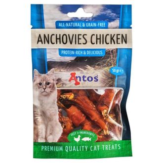 ANTOS Anchovies+Chicken skanėstai katėms 50g (12), 20568P