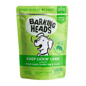 BARKING HEADS Chop Lickin' Lamb konservai šunims su ėriena 300g 10vnt, BWLM300