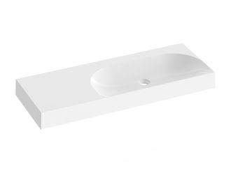 Praustuvas Ravak Lite 120/80 K, be angos maišytuvui, be perpildymui XJXL1312000