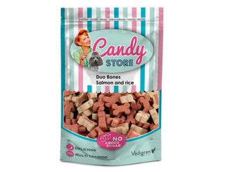 VADIGRAN CANDY STORE SALMON mini kauliukai šunims 180g (12), 16493