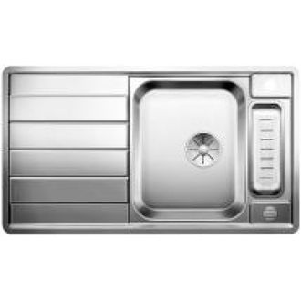 Plieninė plautuvė BLANCO AXIS III 5S-IF SATIN M.ZUB InFino M.AF