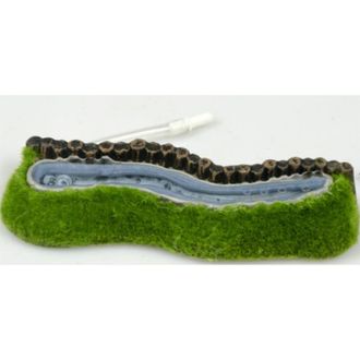 AQUA NOVA oro burbuliuku juosta su žolyte 16x5cm, L16001