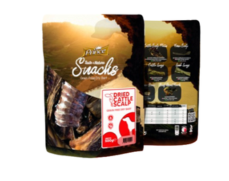 PRINCE skanėstai šunims Džiovinta galvijų oda 500g