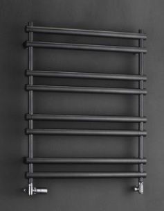 Rankšluosčių džiovintuvas PMH Ulysses 50x83,8 cm, juoda struktūrinė, U4BL