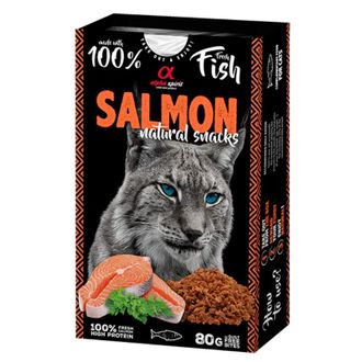 ALPHA SPIRIT NATURAL CAT skanėstai katėms su lašiša 80g (6), ALPHG110000945