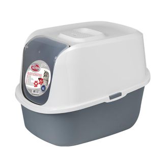PET NOVA uždaras tualetas CatLifePRO pilkas 52cm, P-CATLIFEPRO-GR