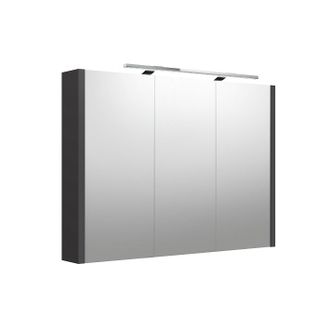 Veidrodinė spintelė su apšvietimu Kame Urban LED, IP44, pilka matinė, 100 cm, 2002705