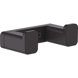 Kabliukas dvigubas Hansgrohe AddStoris, matinis juodas 41755670