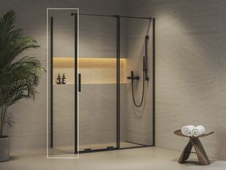 Dušo sienelė Ravak ROPS 80, juodas+stiklas Transparent, X90V40300Z1