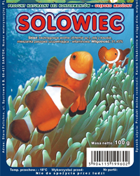AKWEN Šaldytas pašaras žuvims SOLOWIEC (artemia) 100g, AKW9602