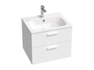 Spintelė praustuvui SD 600 Chrome balta su baltom rankenėlėm, X000001776