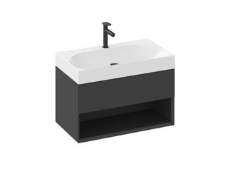 Spintelė po praustuvu Ravak SD Lite 80 juodas matinis X000001862