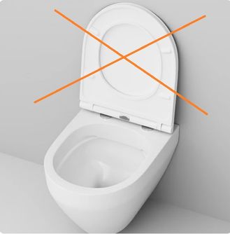 Pakabinamas klozetas AM.PM. Spirit FlashClean, be dangčio