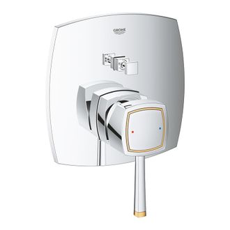Maišytuvas potinkinis Grohe Grandera su perjungimu, chromas/auksas, 24068IG0