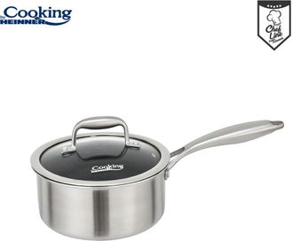 Puodas nerūdijančio plieno su keramikos danga 1.6L 16x8.5cm HR-MRK-16 HEINNER