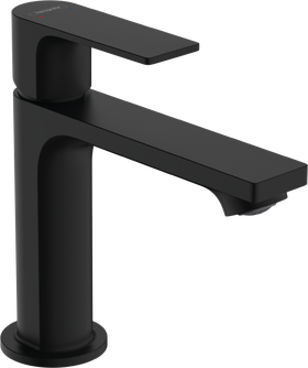 Maišytuvas praustuvui HANSGROHE Rebris E 110, su dugno vožtuvu, matinis juodas, 72557670