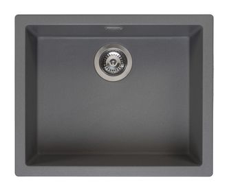 Granitinė plautuvė Reginox Amsterdam 50 Grey Silvery, 56x46 cm, pilka, R30851
