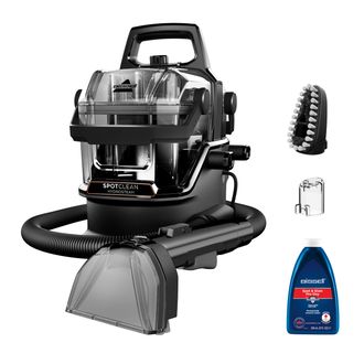Bissell nešiojamas kilimų ir apmušalų valiklis SpotClean HydroSteam Select laidinis veikiantis skalbimo funkcija 1000 W juoda