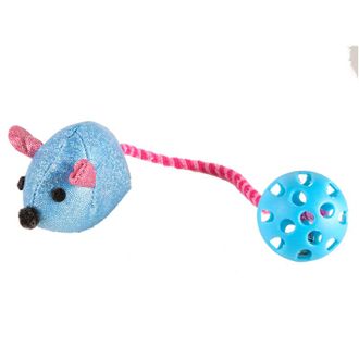 VADIGRAN Mouse ball žaislas katėms su katžole 21cm 2vnt, 14450