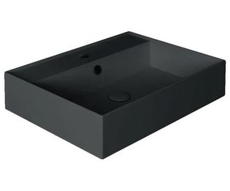 Praustuvas Simas Agile 61x46 cm, juoda matinė, AG61 NERO MATT
