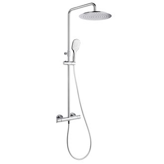Termostatinė virštinkinė dušo sistema Ramon Soler Blautherm, chromas BX945412Q3RP300
