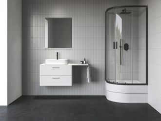 Žema dušo kabina Ravak Blix II NBLCP4 Sabina 90x90 cm 3BM70340Z1