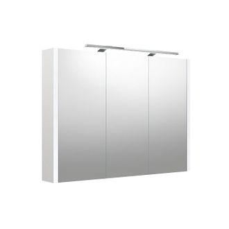 Veidrodinė spintelė su apšvietimu Kame Urban, LED, IP44, balta matinė, 100 cm, 2002712